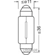 Ampoule, feu éclaireur de plaque OSRAM 4008321094278 - Visuel 3