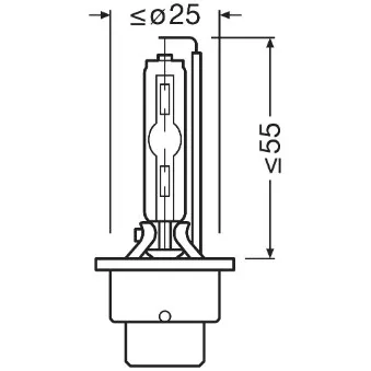 Ampoule, projecteur principal OSRAM 4052899631335