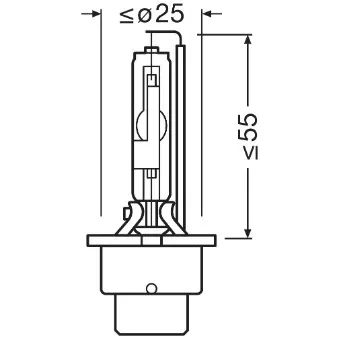 Ampoule, projecteur principal OSRAM 4052899631311