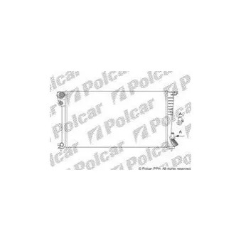 Radiateur, refroidissement du moteur Polcar 232608A4