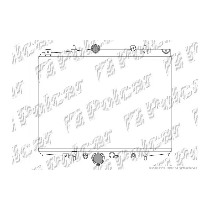 Radiateur, refroidissement du moteur Polcar 233208A7