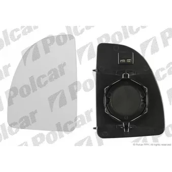 Verre de rétroviseur, rétroviseur extérieur Polcar 5702547M