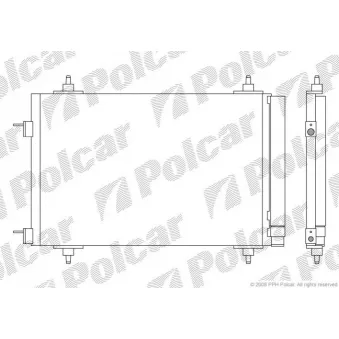 Condenseur, climatisation Polcar 5711K8C1S
