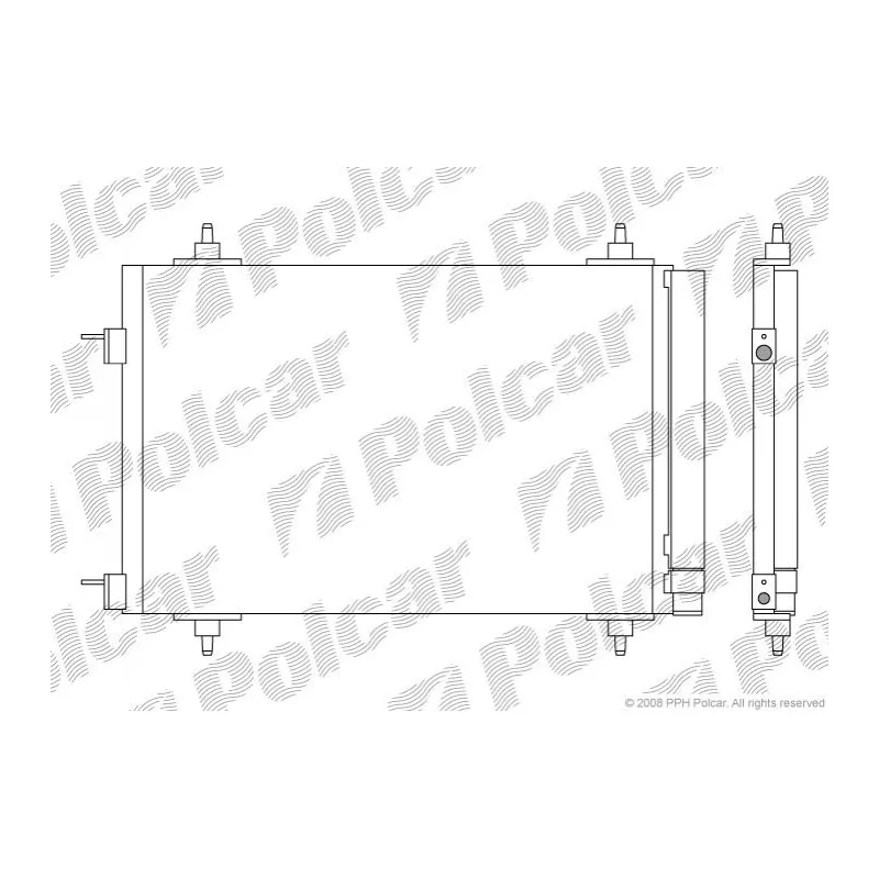 Condenseur, climatisation Polcar 5711K8C1S