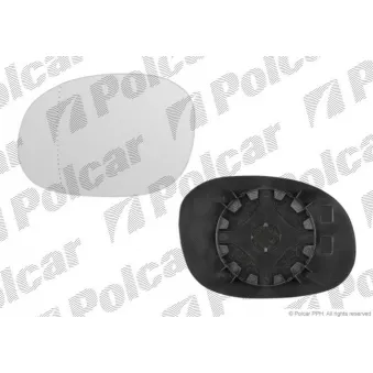 Verre de rétroviseur, rétroviseur extérieur Polcar 5723543M