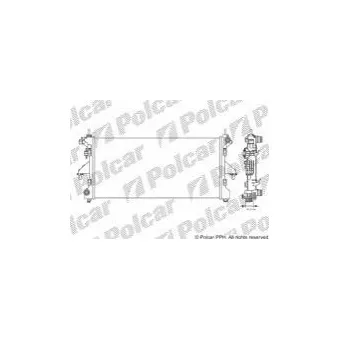 Radiateur, refroidissement du moteur Polcar 577008B4