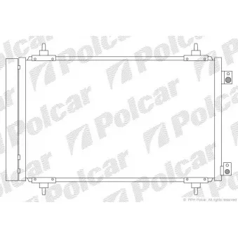 Condenseur, climatisation Polcar 5787K8C4S