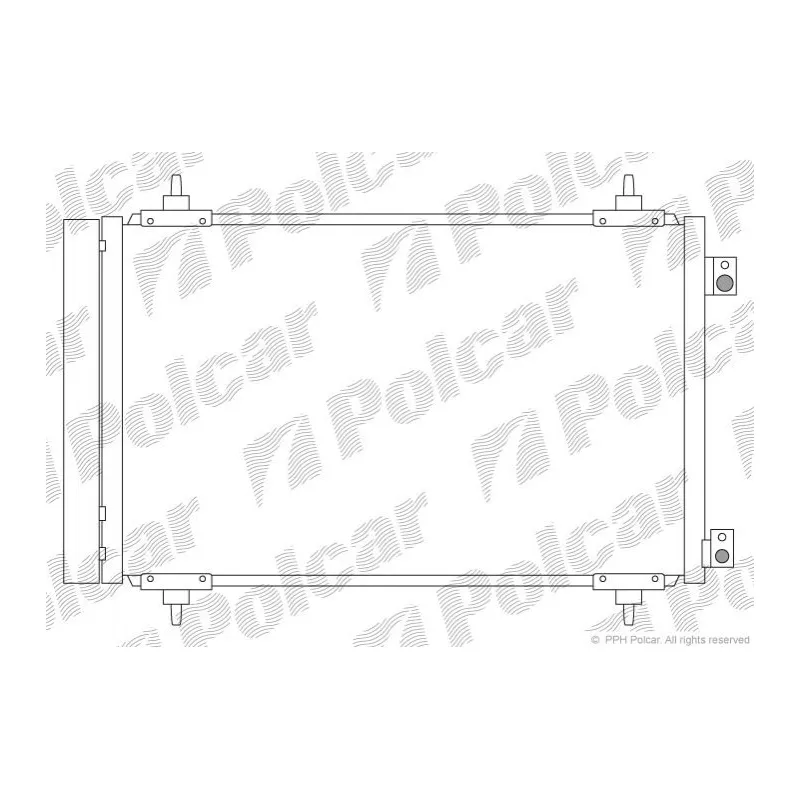 Condenseur, climatisation Polcar 5787K8C4S