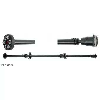 Arbre de transmission, entraînement essieux TEKNÖR DRF 52321