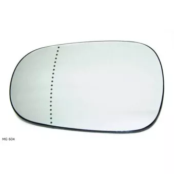 Verre de rétroviseur, rétroviseur extérieur TEKNÖR MG 604