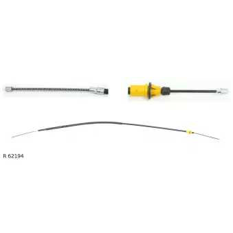Tirette à câble, frein de stationnement TEKNÖR R 62194