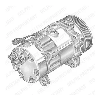 Compresseur, climatisation DELPHI TSP0155060