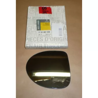 Verre de rétroviseur, rétroviseur extérieur OE 7701067338