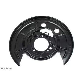 Déflecteur, disque de frein arrière droit TEKNÖR REW 84507