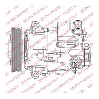 Compresseur, climatisation DELPHI TSP0155947