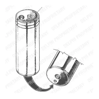 Filtre déshydratant, climatisation DELPHI TSP0175055