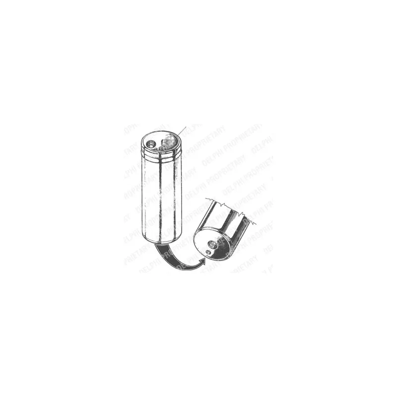 Filtre déshydratant, climatisation DELPHI TSP0175055