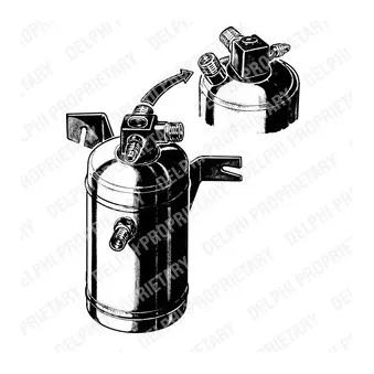 Filtre déshydratant, climatisation DELPHI TSP0175060