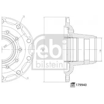 Moyeu de roue arrière FEBI BILSTEIN