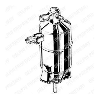 Filtre déshydratant, climatisation DELPHI TSP0175081