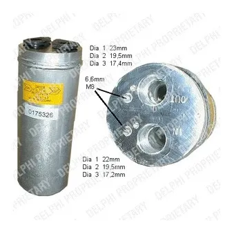 Filtre déshydratant, climatisation DELPHI TSP0175326