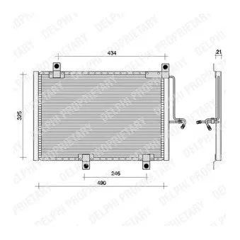 Condenseur, climatisation DELPHI TSP0225002