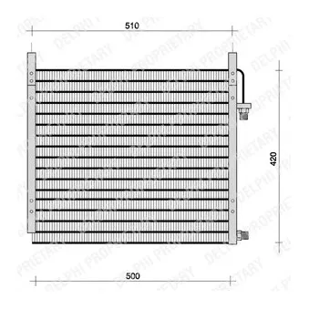 Condenseur, climatisation DELPHI TSP0225003