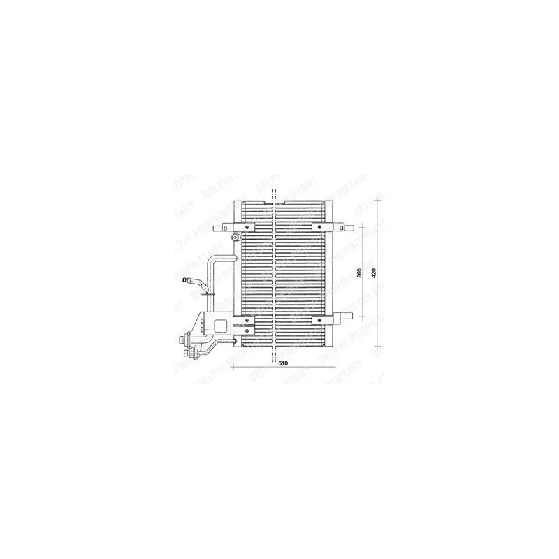 Condenseur, climatisation DELPHI TSP0225011