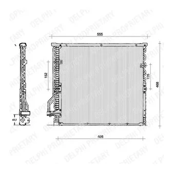 Condenseur, climatisation DELPHI TSP0225014