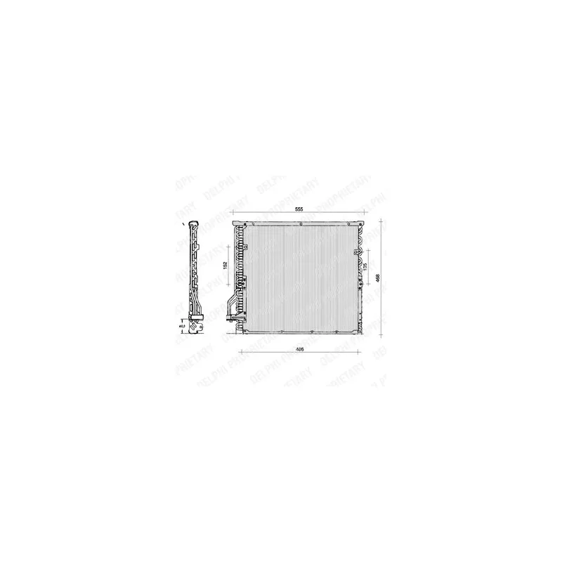 Condenseur, climatisation DELPHI TSP0225014