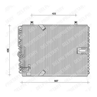 Condenseur, climatisation DELPHI TSP0225015