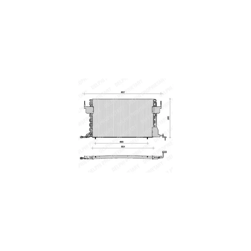 Condenseur, climatisation DELPHI TSP0225021