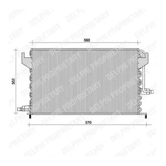 Condenseur, climatisation DELPHI TSP0225024