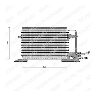 Condenseur, climatisation DELPHI TSP0225028