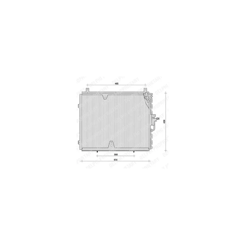 Condenseur, climatisation DELPHI TSP0225037