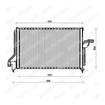 Condenseur, climatisation DELPHI TSP0225047