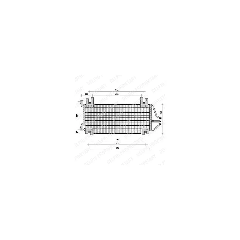 Condenseur, climatisation DELPHI TSP0225060
