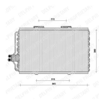 Condenseur, climatisation DELPHI TSP0225062