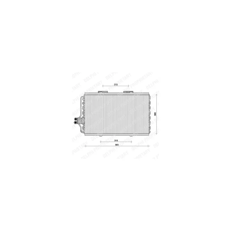 Condenseur, climatisation DELPHI TSP0225062