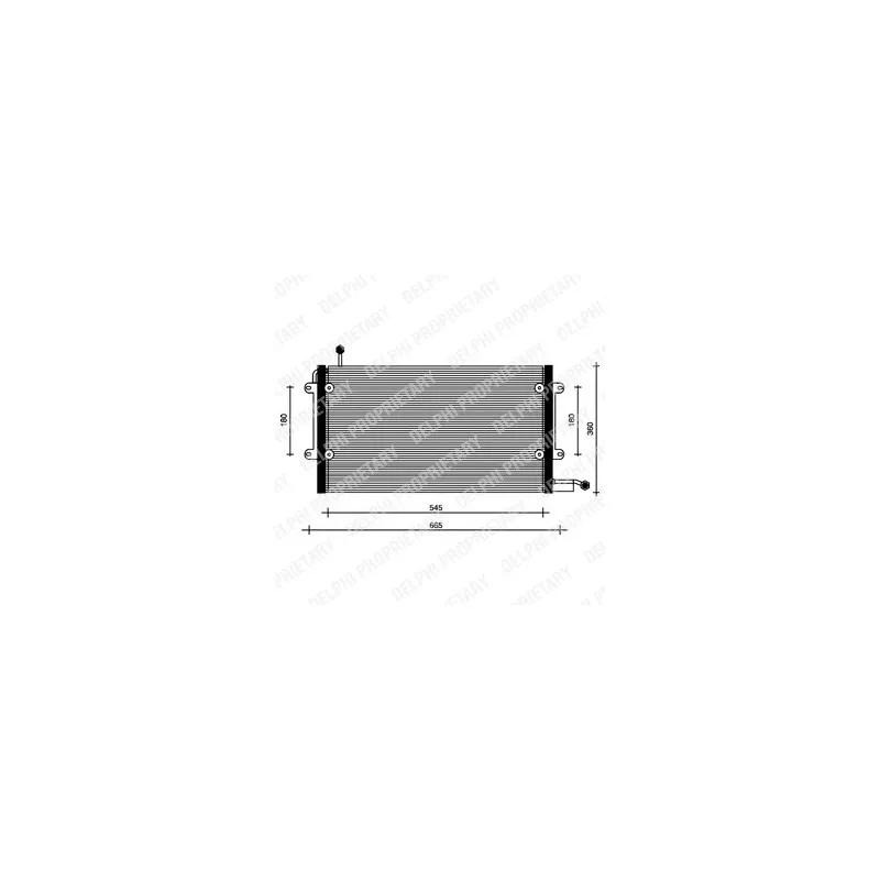 Condenseur, climatisation DELPHI TSP0225072