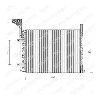Condenseur, climatisation DELPHI TSP0225082
