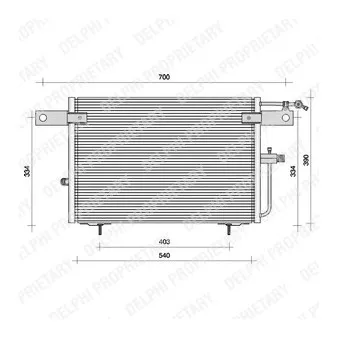 Condenseur, climatisation DELPHI TSP0225083