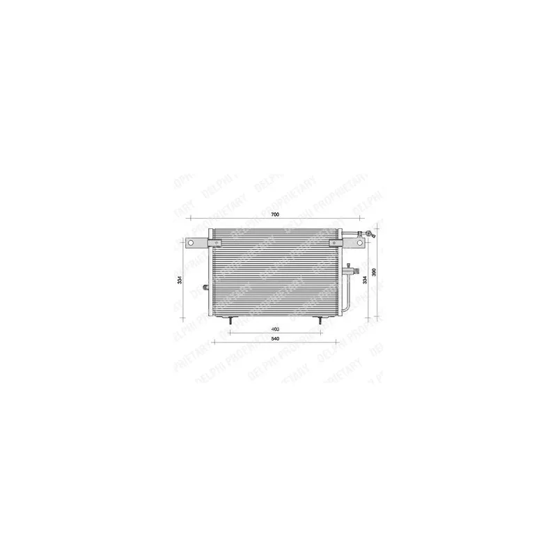 Condenseur, climatisation DELPHI TSP0225083