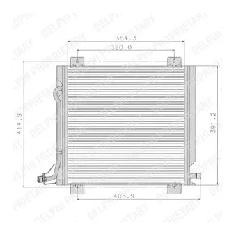 Condenseur, climatisation DELPHI TSP0225088