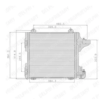 Condenseur, climatisation DELPHI TSP0225089