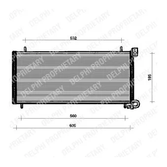 Condenseur, climatisation DELPHI TSP0225090