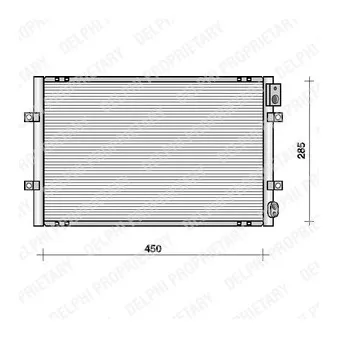 Condenseur, climatisation DELPHI TSP0225091