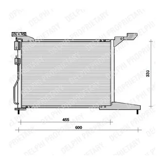 Condenseur, climatisation DELPHI TSP0225093