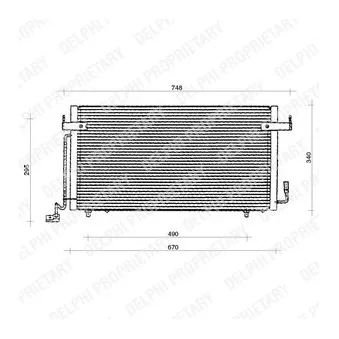 Condenseur, climatisation DELPHI TSP0225117