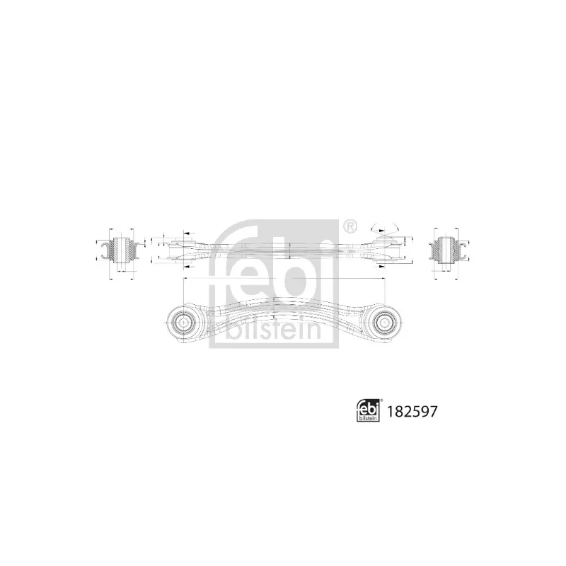 Bras de liaison, suspension de roue arrière droit FEBI BILSTEIN 182597